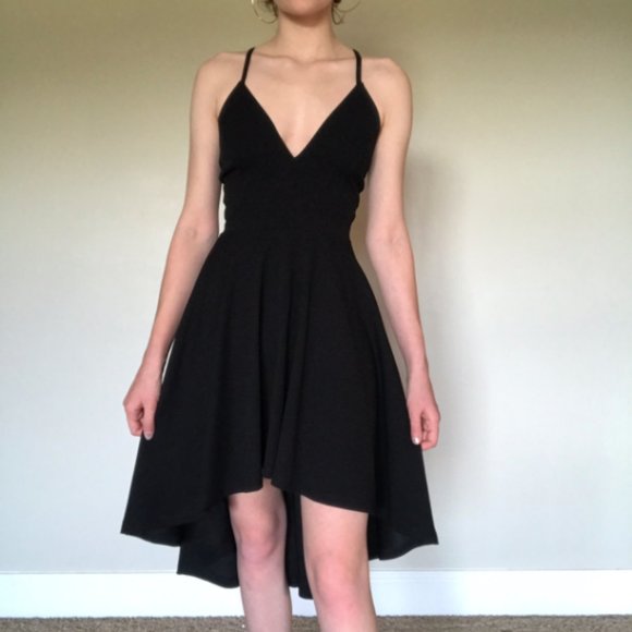 Black high low formal dress - Picture 1 of 4
